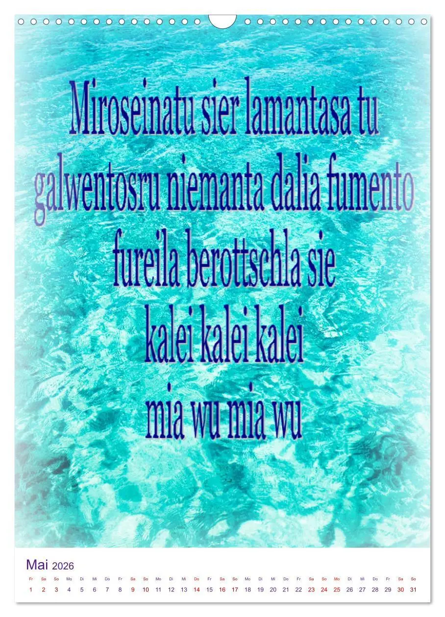 Bild: 9783516393170 | Heilende Mantras in der Lichtsprache des Universums (Wandkalender...