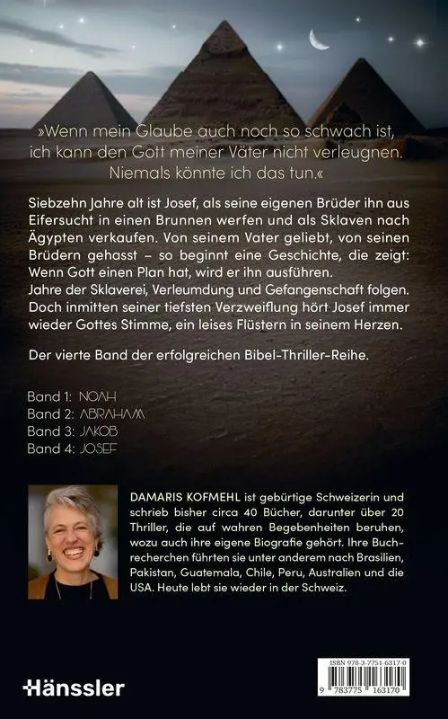 Bild: 9783775163170 | Josef | Ein Bibel-Thriller | Damaris Kofmehl | Buch | 464 S. | Deutsch
