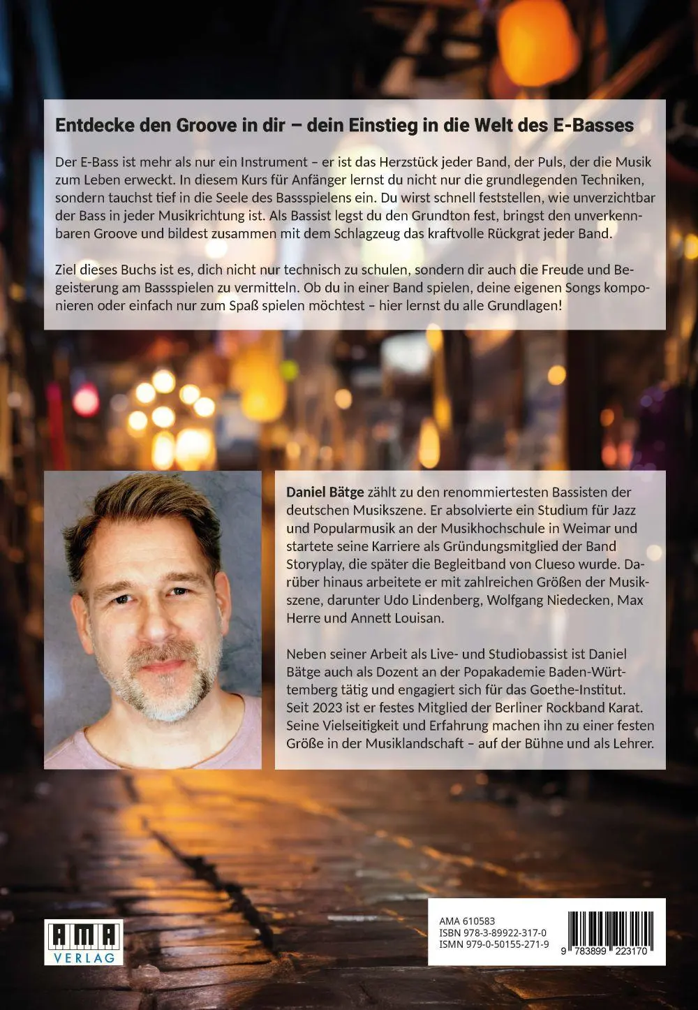 Rückseite: 9783899223170 | Bass geht ab! | Daniel Bätge | Taschenbuch | 92 S. | Deutsch | 2024