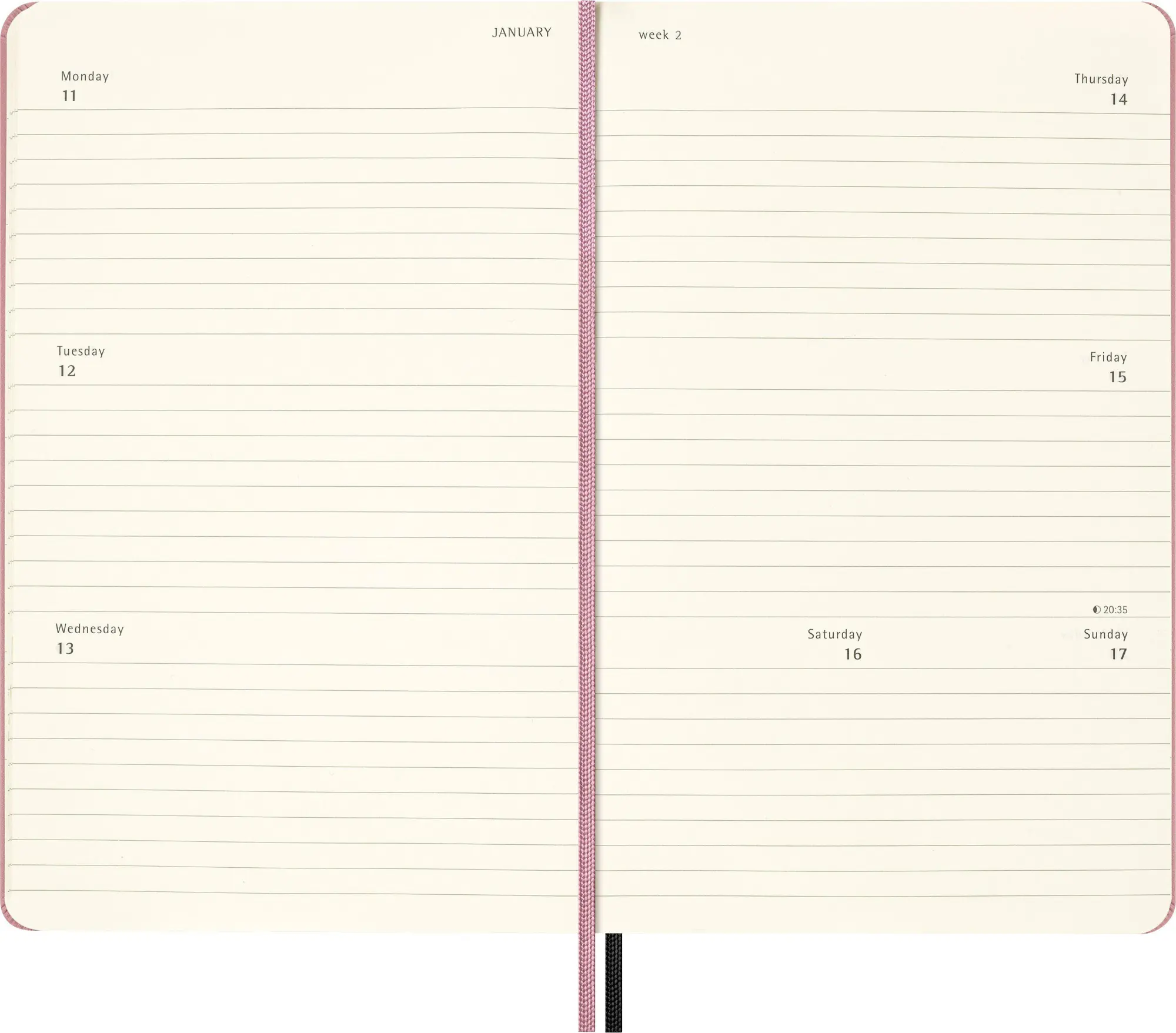 Bild: 8056711513270 | Moleskine X Blackpink 18 Monate Wochen-NotizKalender limitierte...