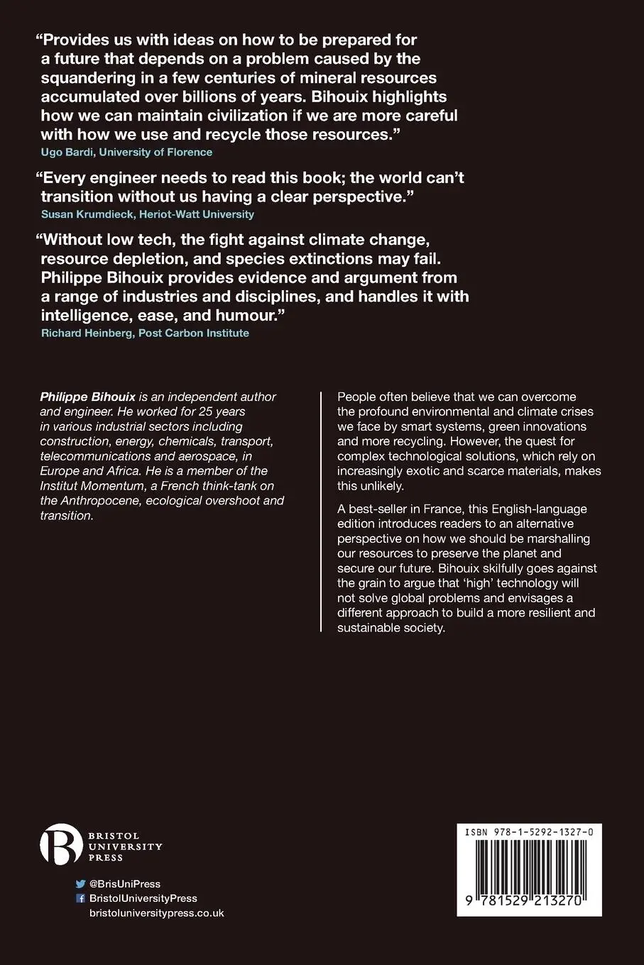 Rückseite: 9781529213270 | The Age of Low Tech | Philippe Bihouix | Taschenbuch | Paperback