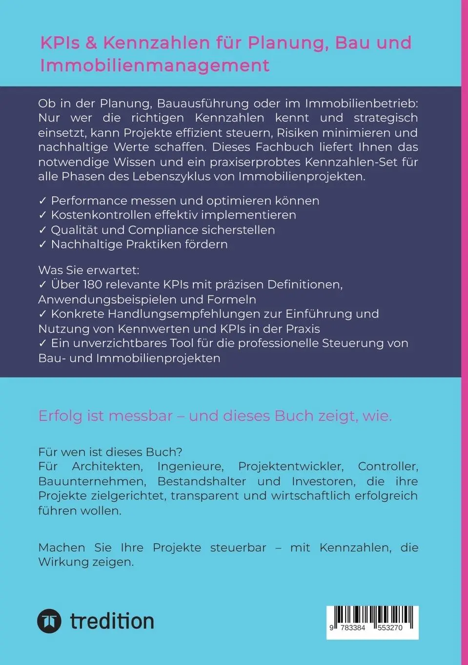 Rückseite: 9783384553270 | KPIs &amp; Kennwerte für Planung, Bau und Immobilienmanagement | Metzger