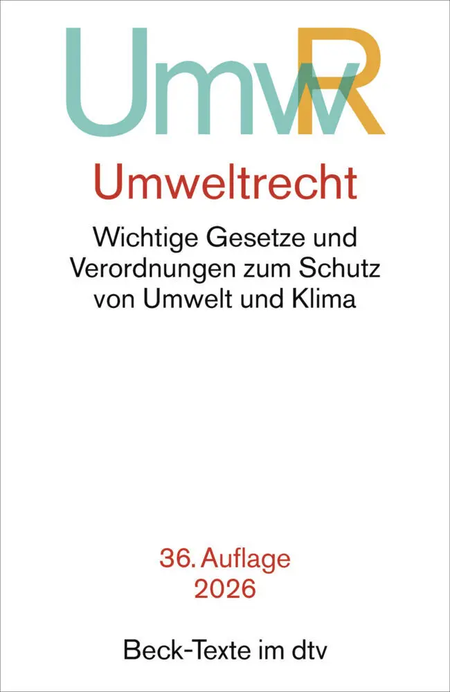 Cover: 9783423533270 | Umweltrecht. UmwR | Taschenbuch | Beck-Texte im dtv | 1825 S. | 2026