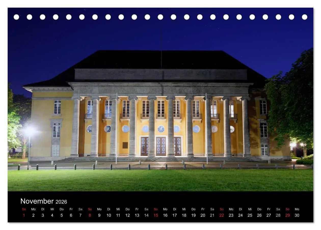 Bild: 9783516073270 | Oldenburg bei Nacht (Tischkalender 2026 DIN A5 quer), CALVENDO...