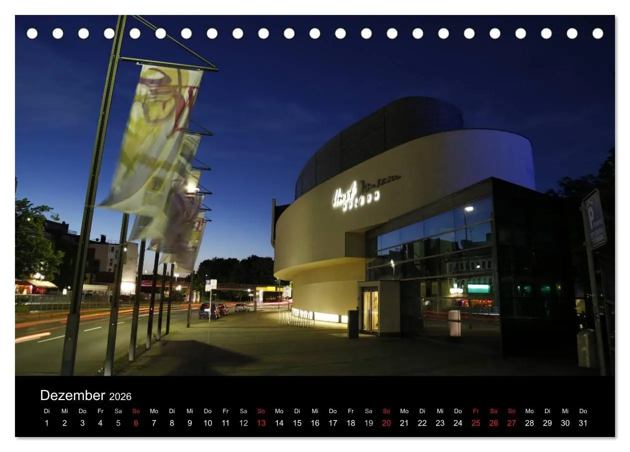 Bild: 9783516073270 | Oldenburg bei Nacht (Tischkalender 2026 DIN A5 quer), CALVENDO...