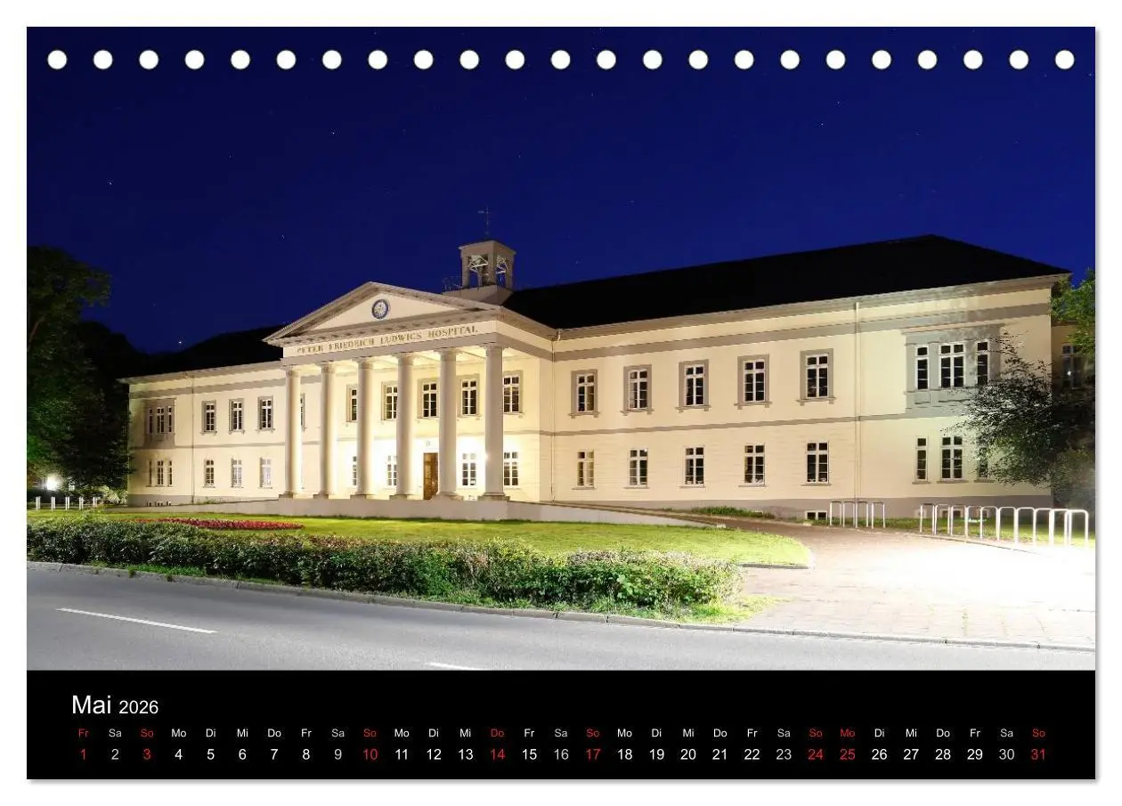 Bild: 9783516073270 | Oldenburg bei Nacht (Tischkalender 2026 DIN A5 quer), CALVENDO...
