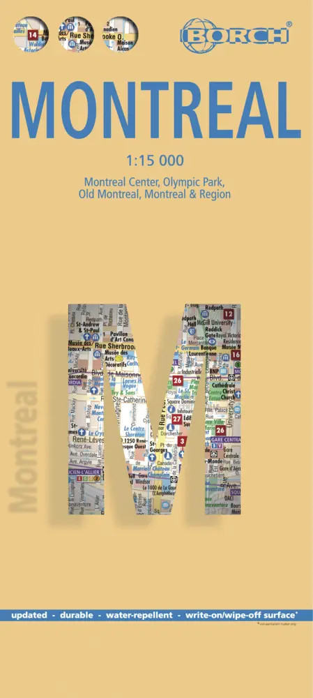 Cover: 9783866093270 | Borch Map Montreal | (Land-)Karte | Mehrfarbendruck. Gefalzt | 2 S.