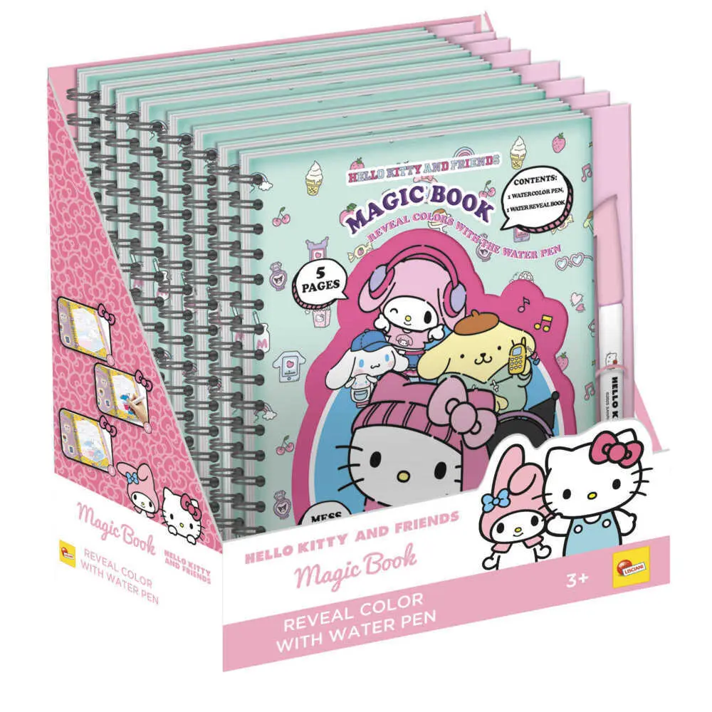 Bild: 9788833513270 | Hello Kitty And Friends Magisches Wassermslfarben-Buch In Display 8