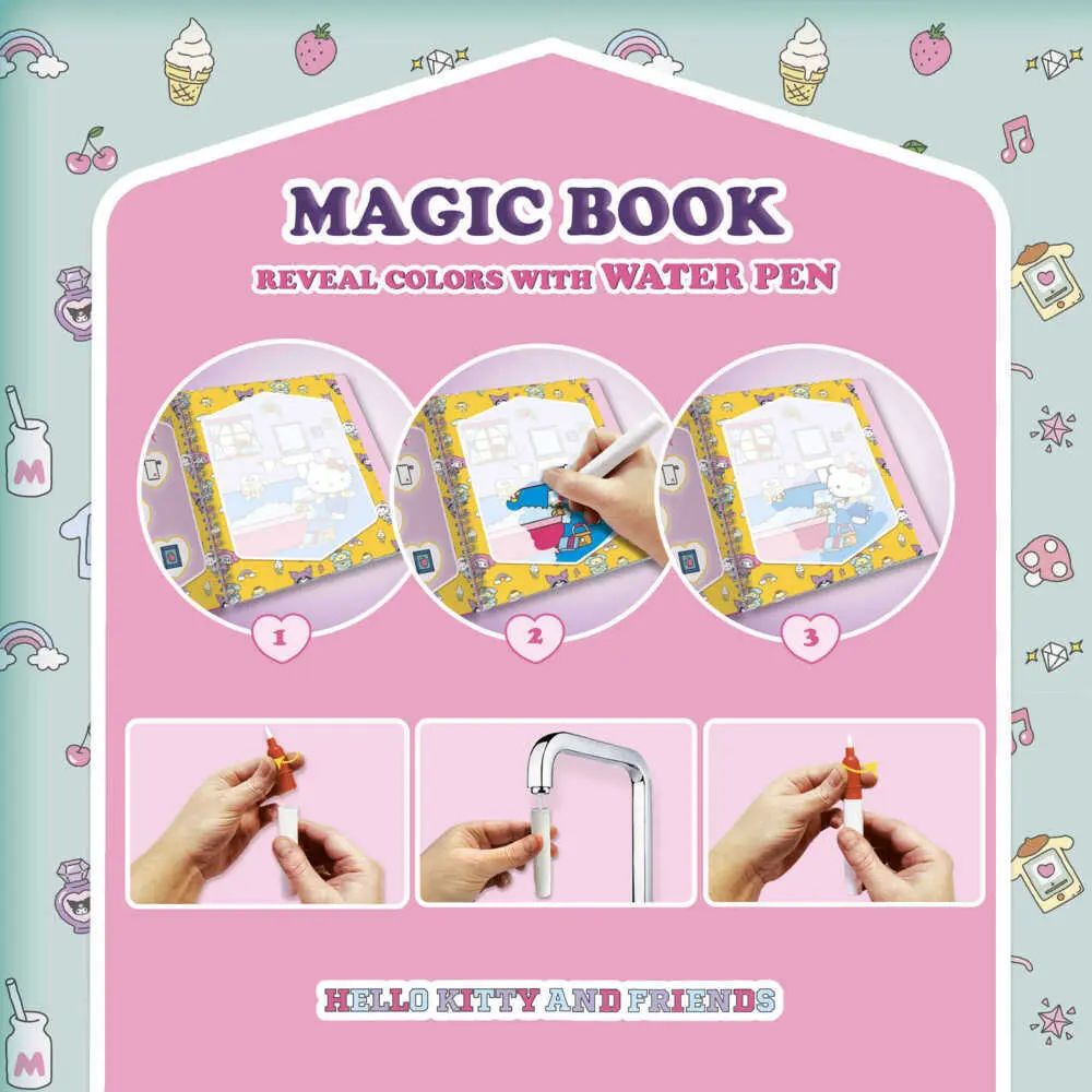 Bild: 9788833513270 | Hello Kitty And Friends Magisches Wassermslfarben-Buch In Display 8