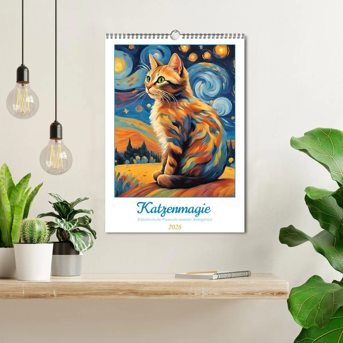 Bild: 9783457283370 | Katzenmagie (Wandkalender 2026 DIN A3 hoch), CALVENDO Monatskalender