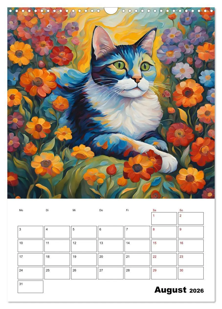 Bild: 9783457283370 | Katzenmagie (Wandkalender 2026 DIN A3 hoch), CALVENDO Monatskalender