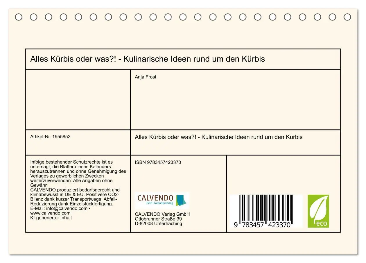 Bild: 9783457423370 | Alles Kürbis oder was?! - Kulinarische Ideen rund um den Kürbis...