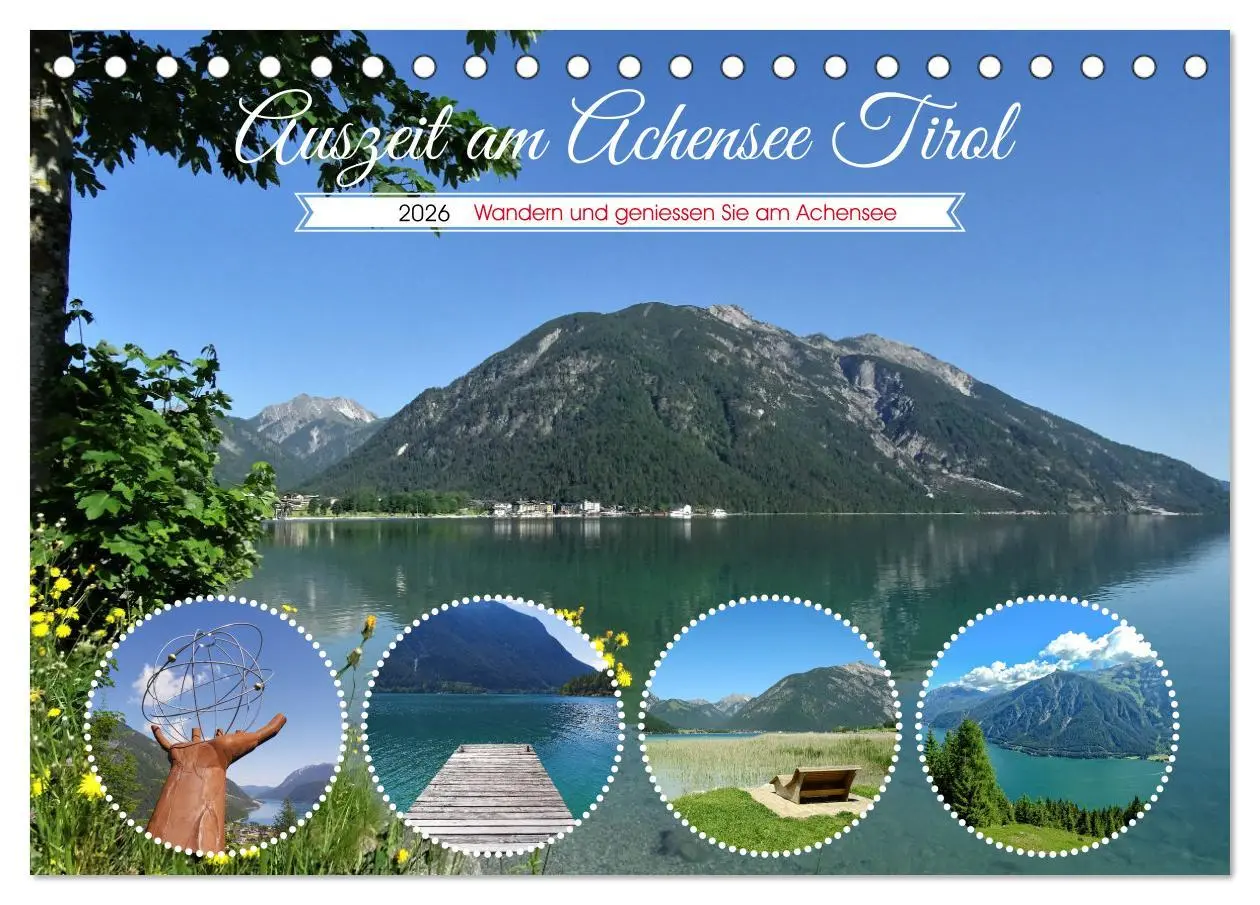 Cover: 9783457593370 | Auszeit am Achensee Tirol (Tischkalender 2026 DIN A5 quer),...