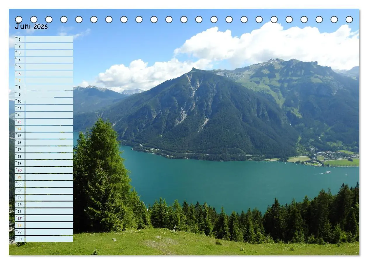 Bild: 9783457593370 | Auszeit am Achensee Tirol (Tischkalender 2026 DIN A5 quer),...