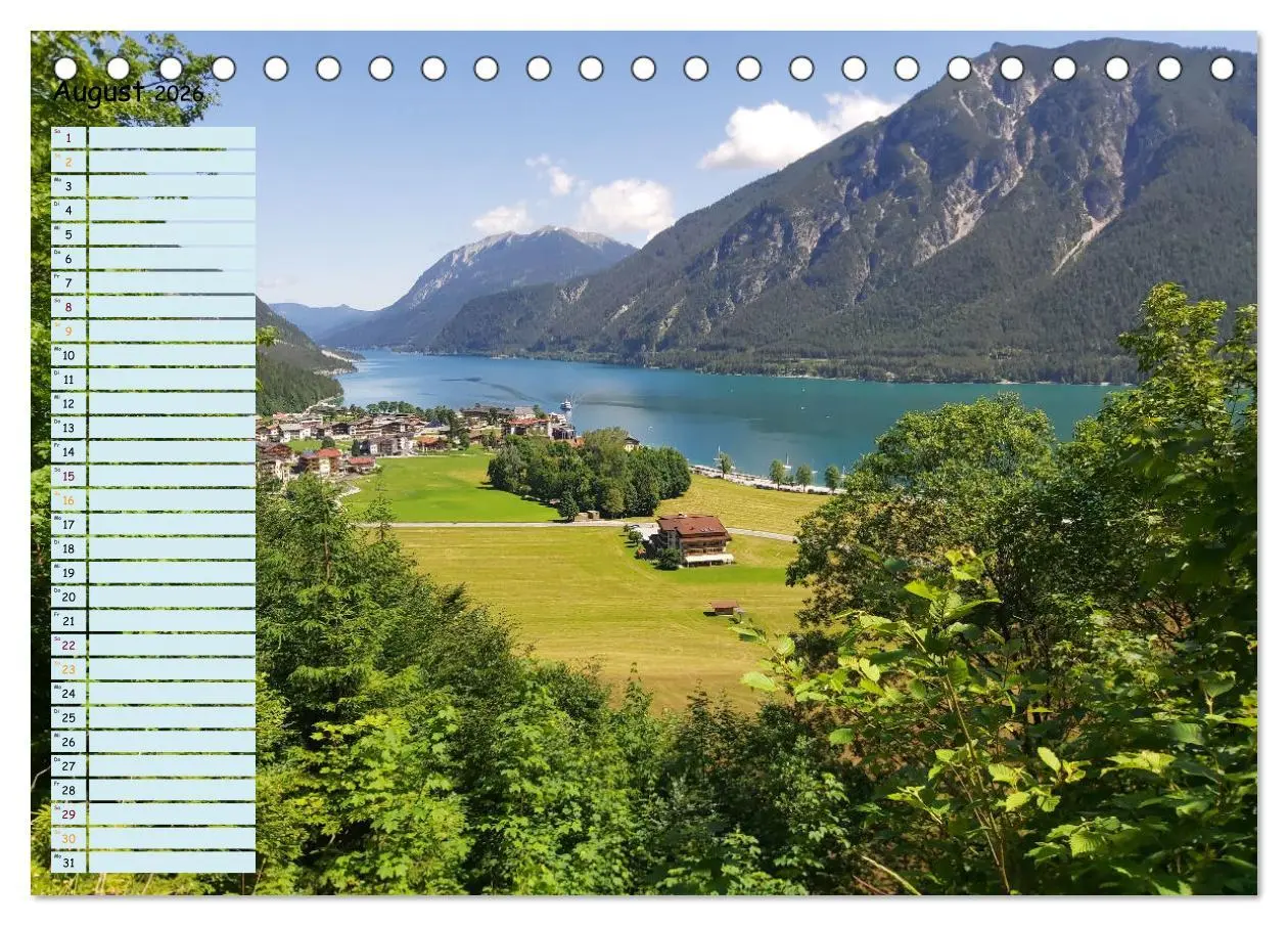 Bild: 9783457593370 | Auszeit am Achensee Tirol (Tischkalender 2026 DIN A5 quer),...