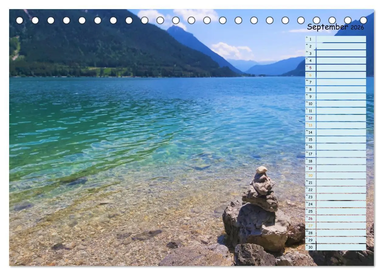 Bild: 9783457593370 | Auszeit am Achensee Tirol (Tischkalender 2026 DIN A5 quer),...
