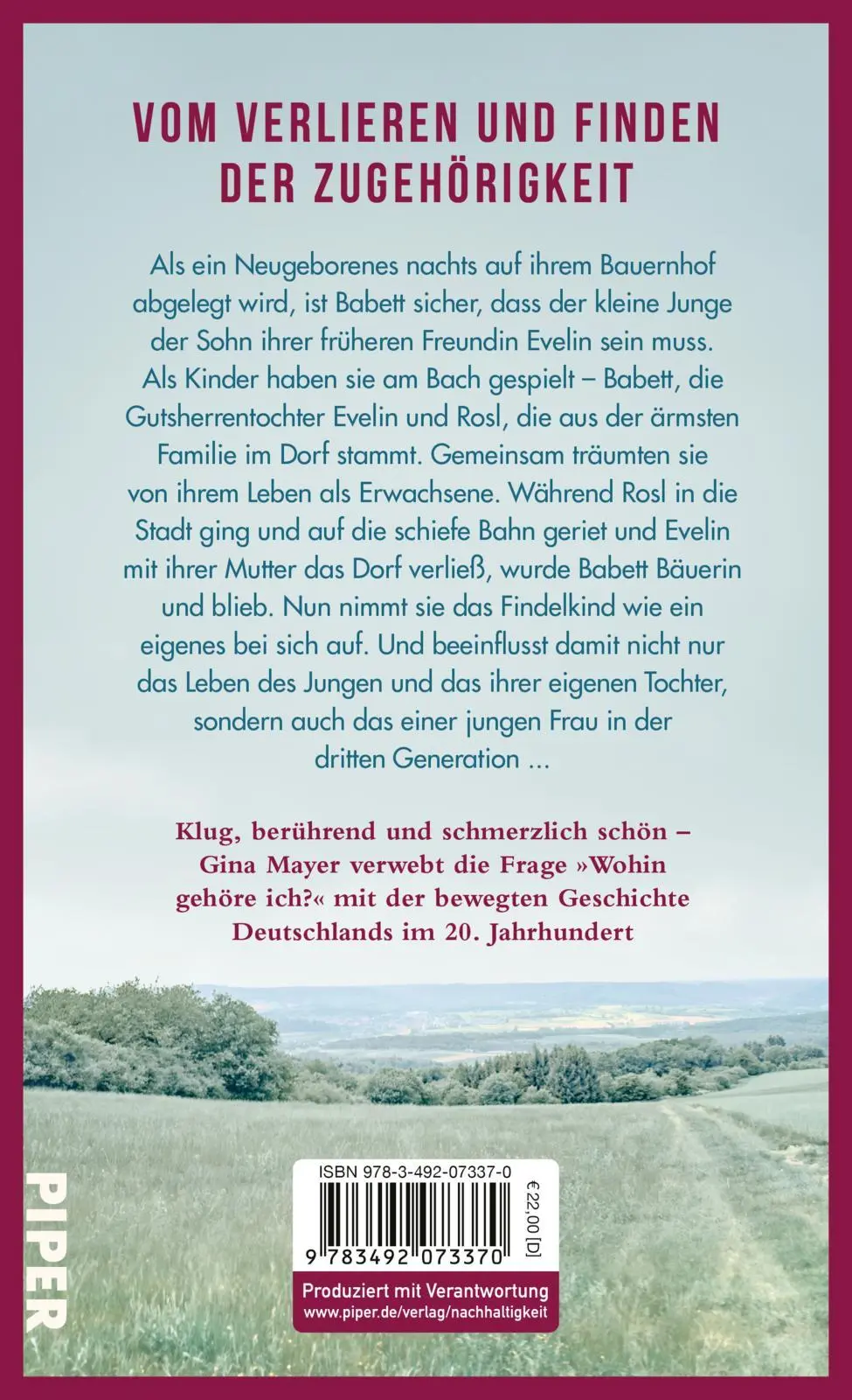 Rückseite: 9783492073370 | Der Kuckuck | Gina Mayer | Buch | 432 S. | Deutsch | 2025