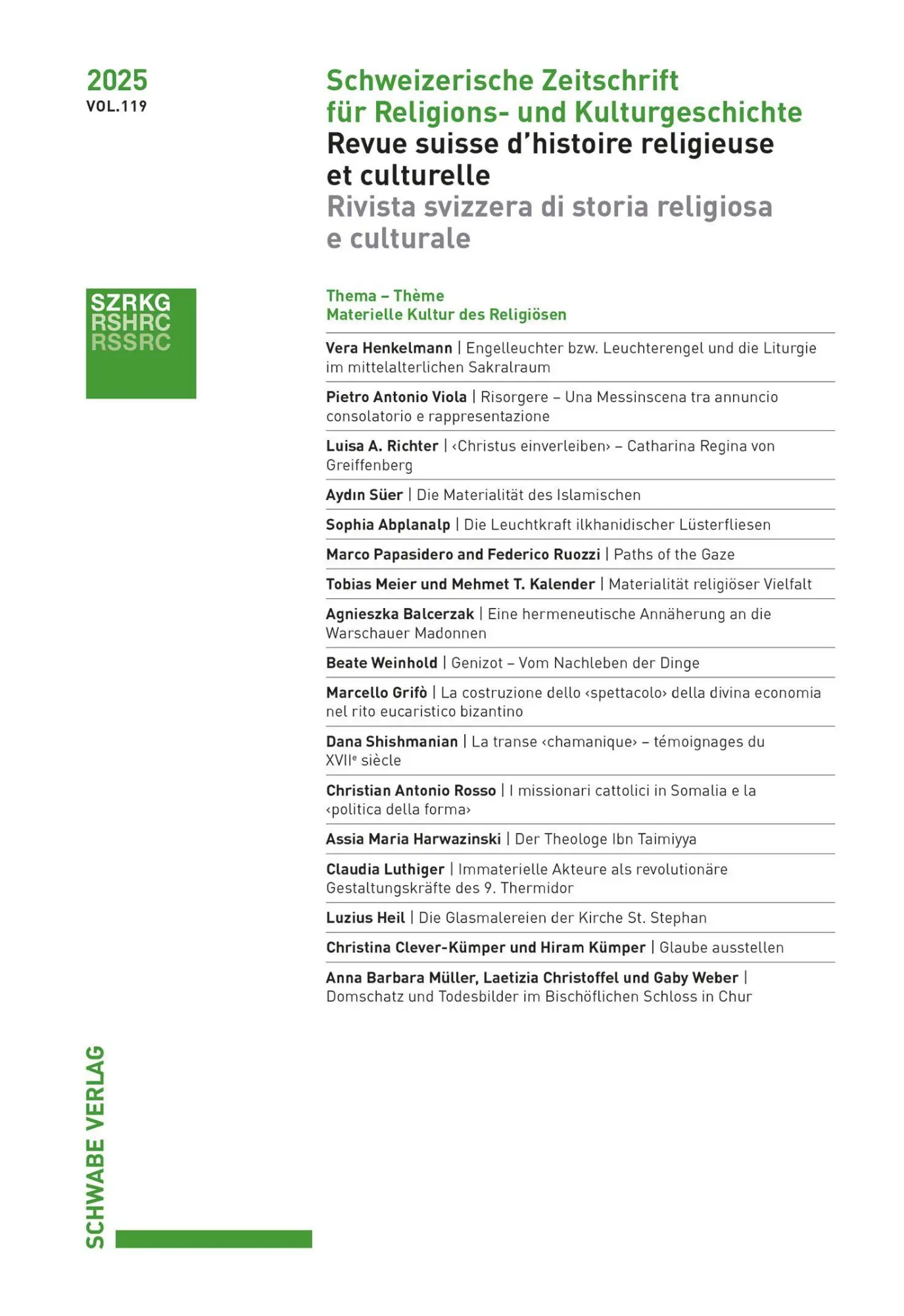 SZRKG 2025 Vol. 119