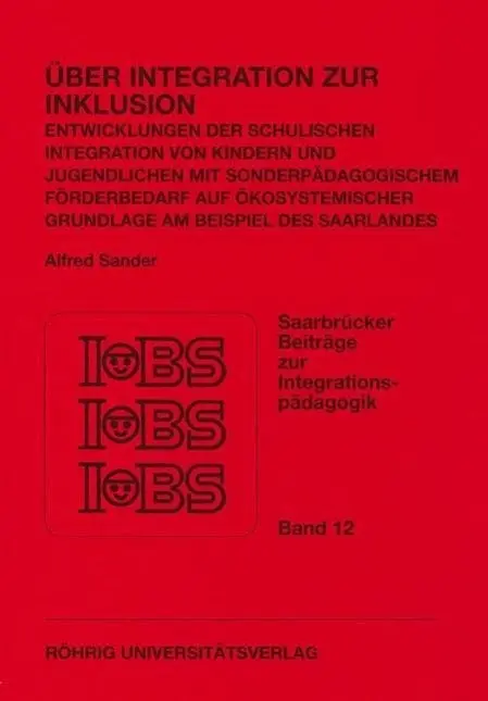 Cover: 9783861103370 | Über Integration zur Inklusion | Alfred Sander | Taschenbuch | Deutsch