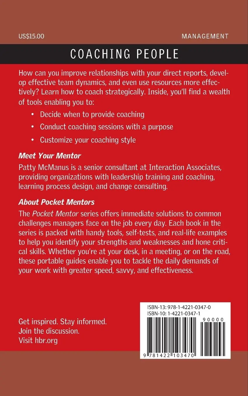 Rückseite: 9781422103470 | Coaching People | Expert Solutions to Everyday Challenges | Press