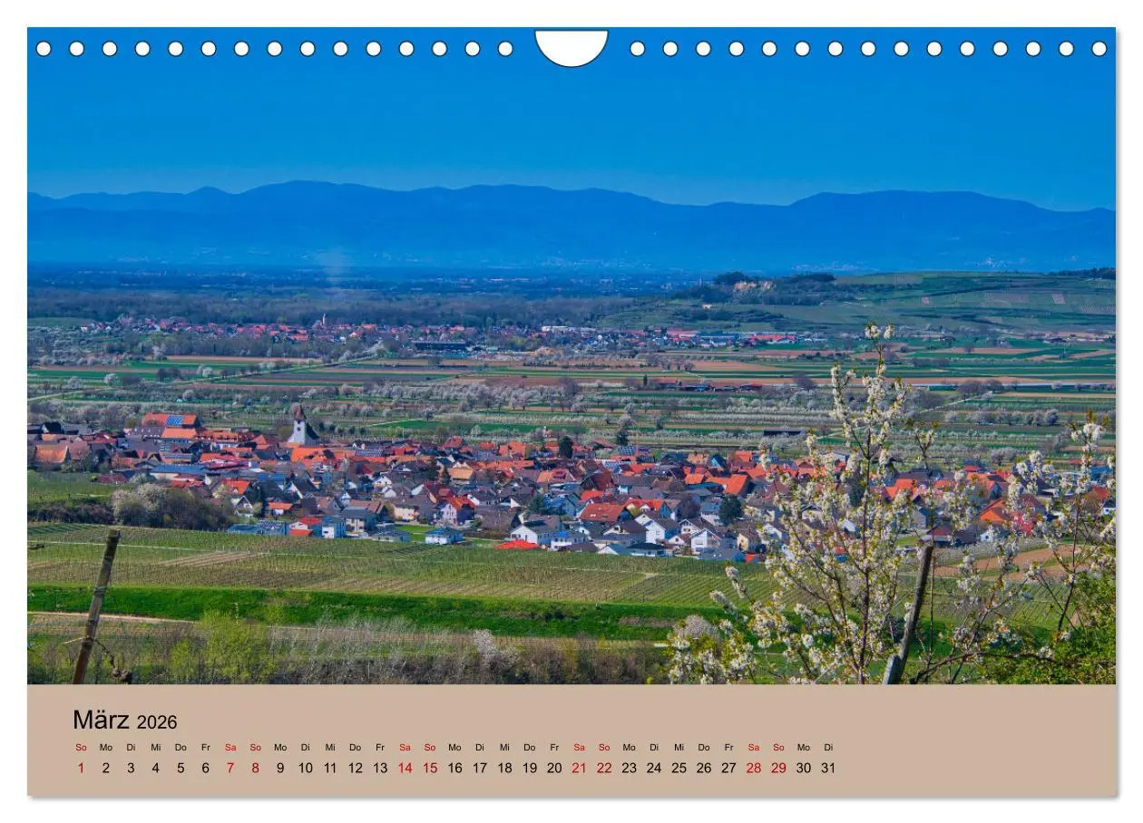 Bild: 9783457273470 | Kaiserstuhlblicke (Wandkalender 2026 DIN A4 quer), CALVENDO...