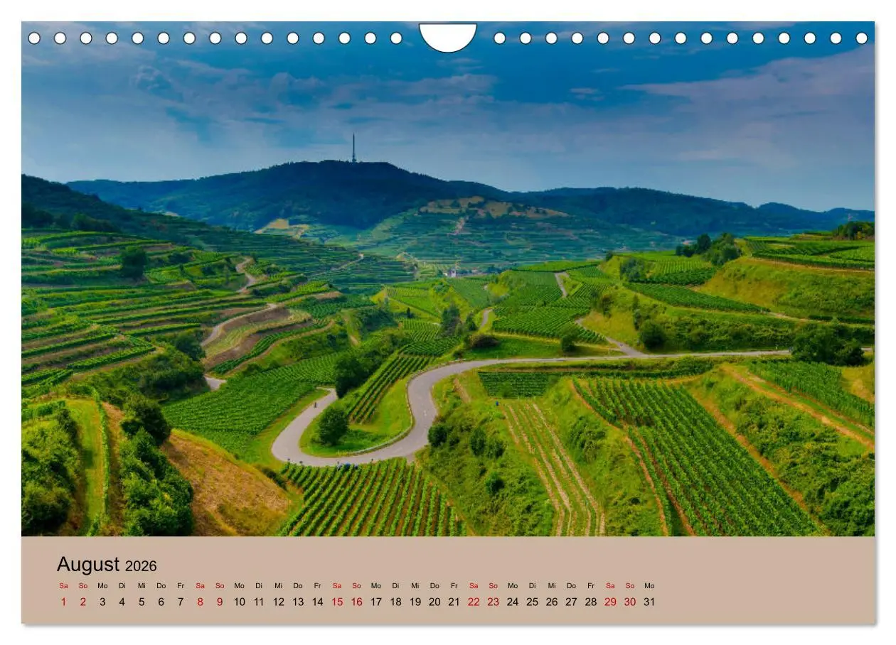 Bild: 9783457273470 | Kaiserstuhlblicke (Wandkalender 2026 DIN A4 quer), CALVENDO...