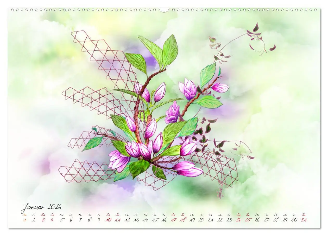 Bild: 9783457723470 | Zauberhaftes Ikebana (hochwertiger Premium Wandkalender 2026 DIN A2...