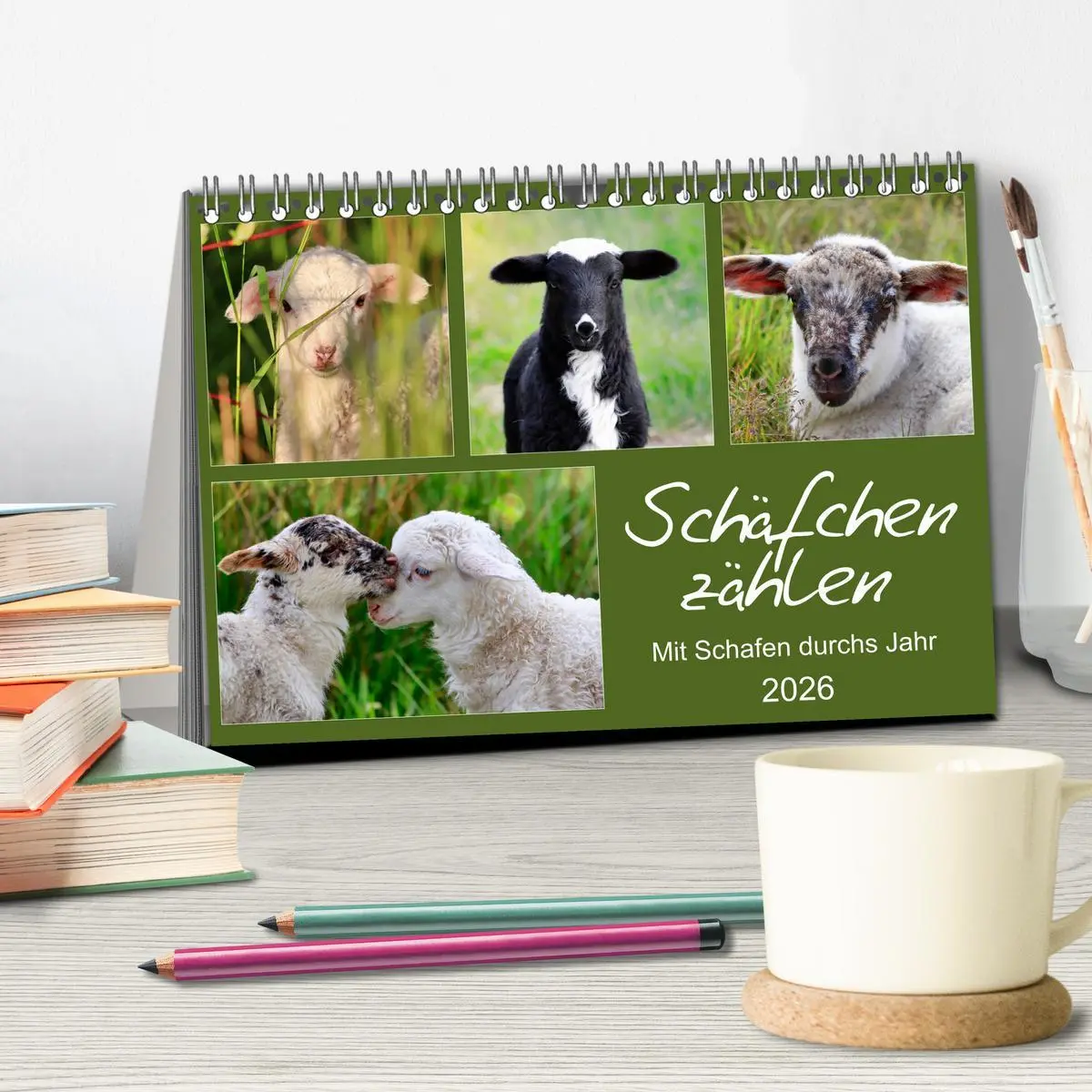 Bild: 9783457893470 | Schäfchen zählen - Mit Schafen durchs Jahr (Tischkalender 2026 DIN...