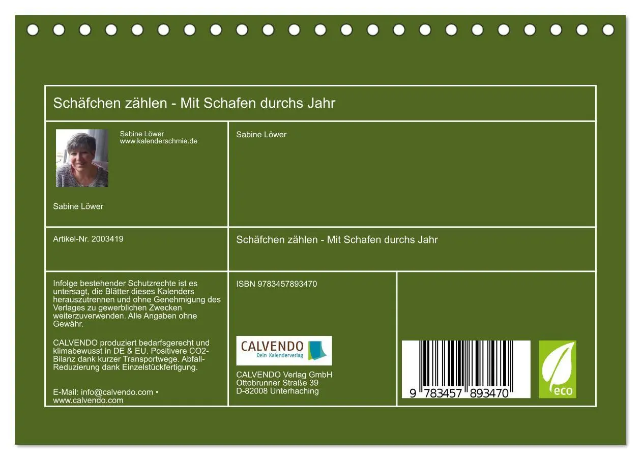 Bild: 9783457893470 | Schäfchen zählen - Mit Schafen durchs Jahr (Tischkalender 2026 DIN...