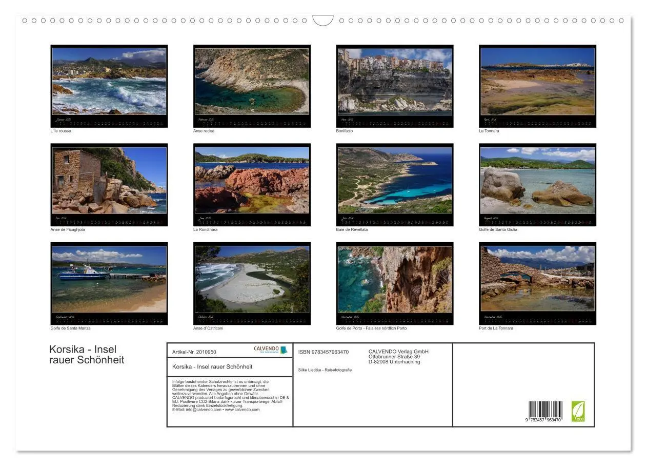 Bild: 9783457963470 | Korsika - Insel rauer Schönheit (Wandkalender 2026 DIN A2 quer),...