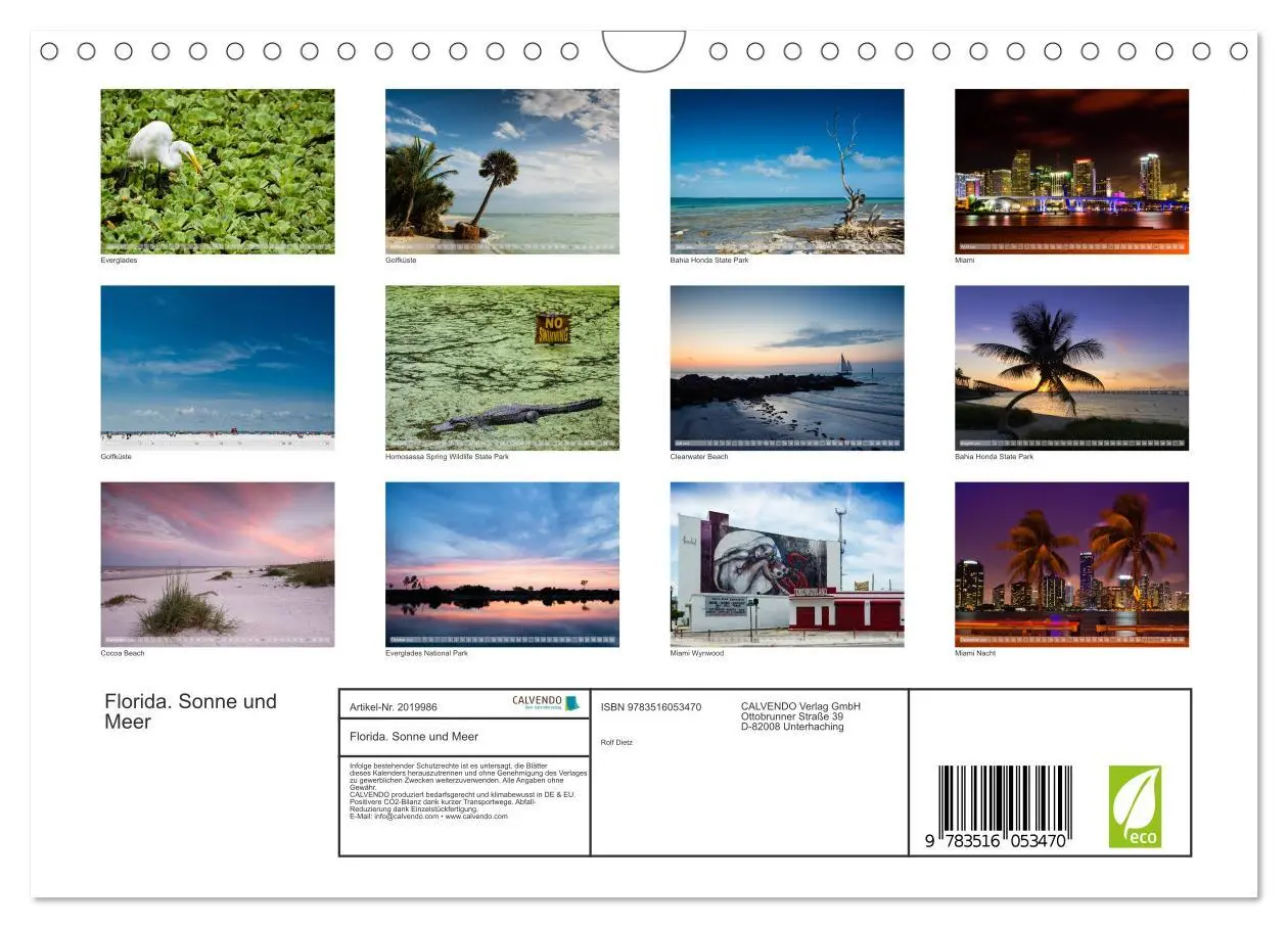 Bild: 9783516053470 | Florida. Sonne und Meer (Wandkalender 2026 DIN A4 quer), CALVENDO...