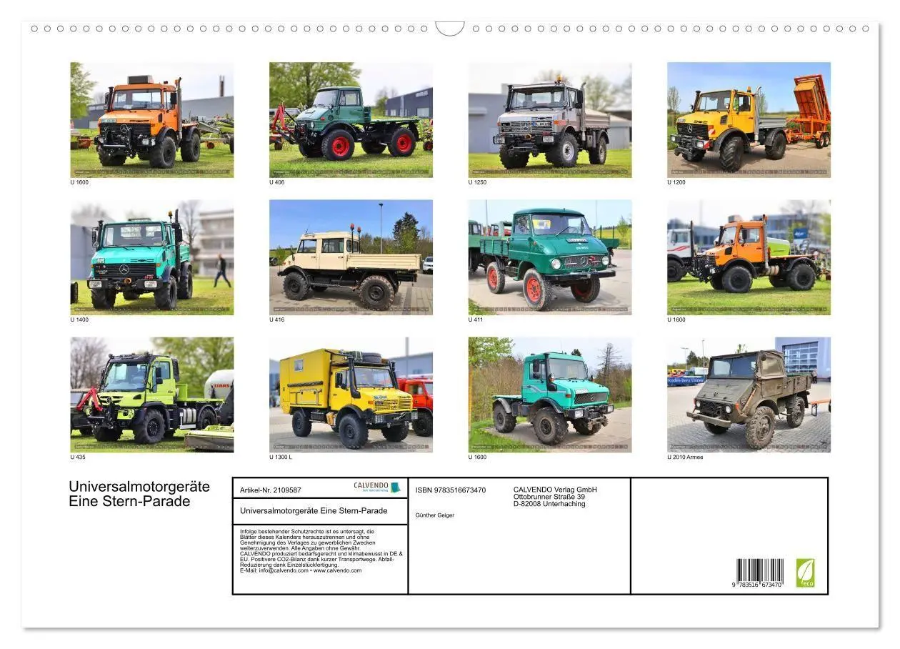 Bild: 9783516673470 | Universalmotorgeräte Eine Stern-Parade (Wandkalender 2026 DIN A2...
