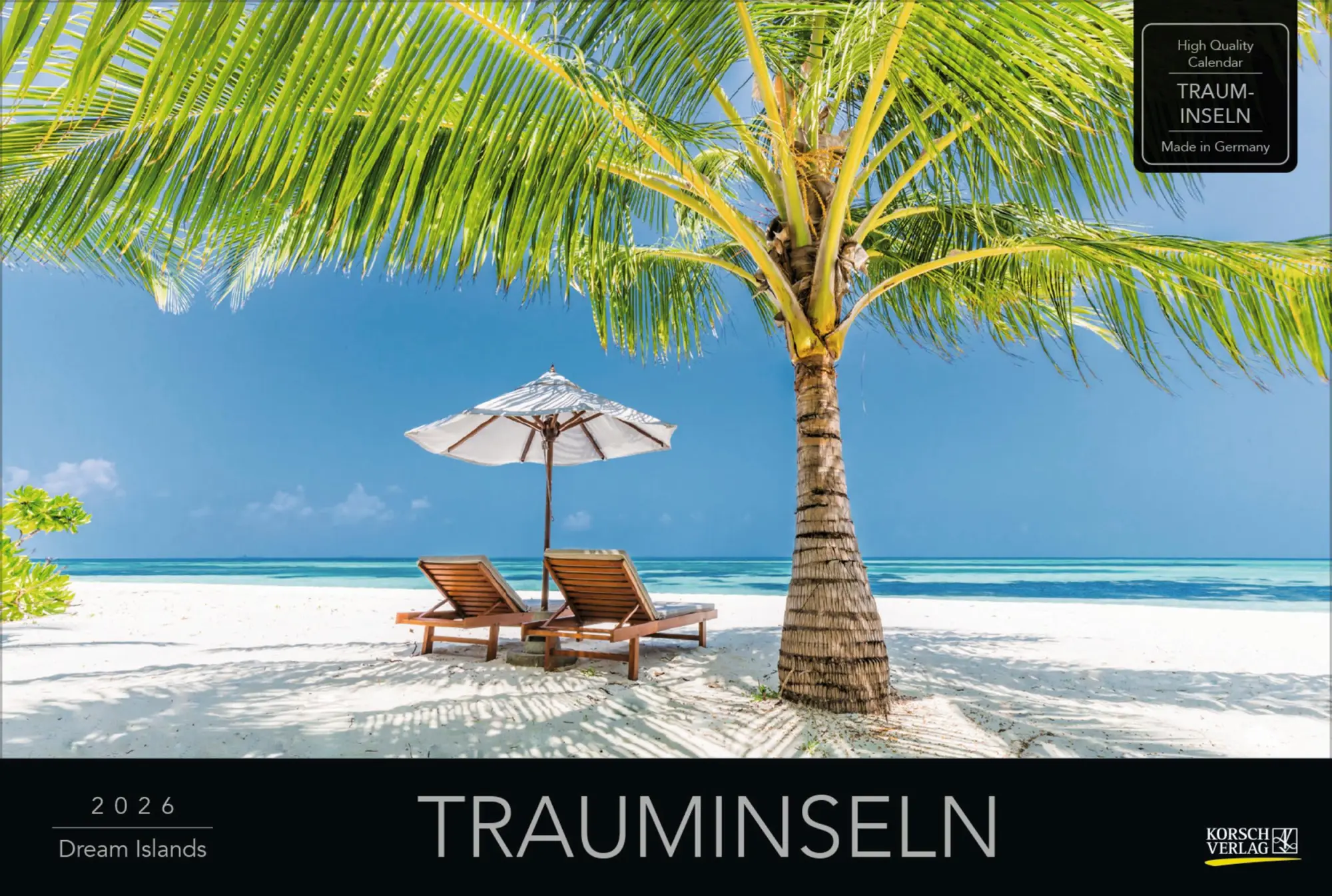 Cover: 9783731883470 | Trauminseln 2026 | Verlag Korsch | Kalender | 14 S. | Deutsch | 2026