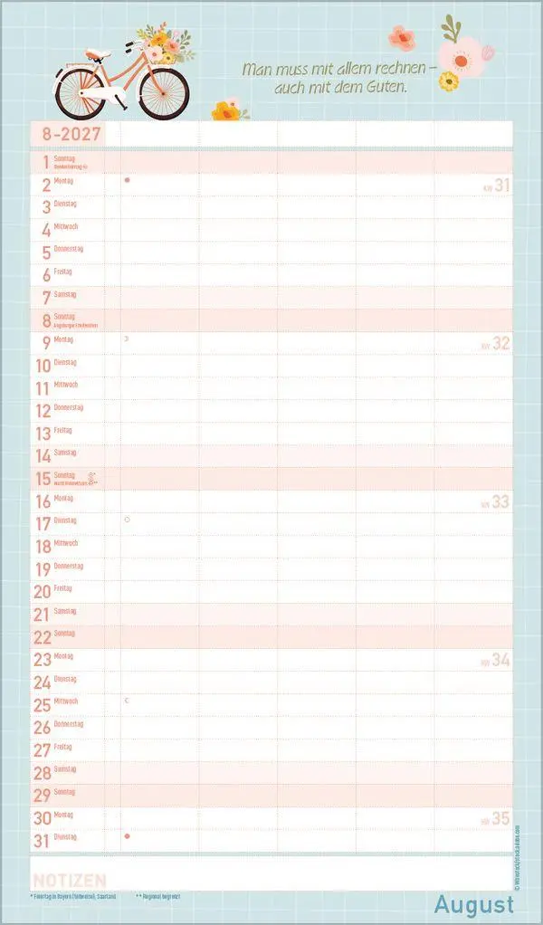 Bild: 9783819303470 | Glücksmomente 2027 | Verlag Korsch | Kalender | 13 S. | Deutsch | 2027