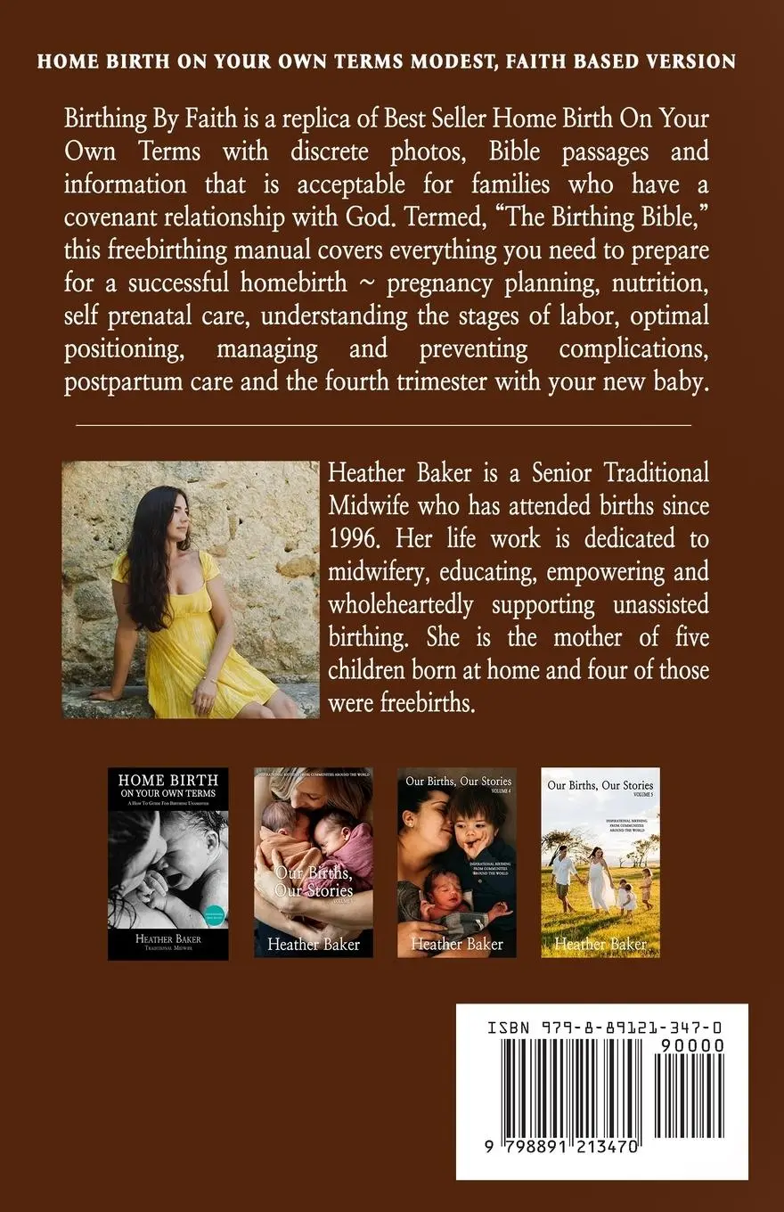 Rückseite: 9798891213470 | Birthing By Faith | Heather Baker | Taschenbuch | Englisch | 2025