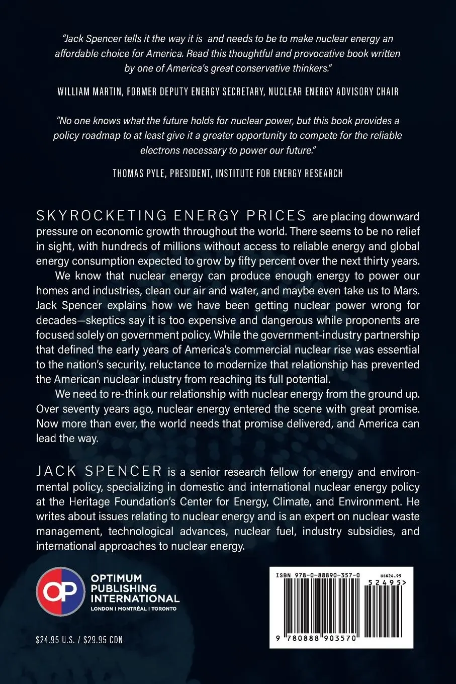 Rückseite: 9780888903570 | Nuclear Revolution | Powering the Next Generation | Jack Spencer