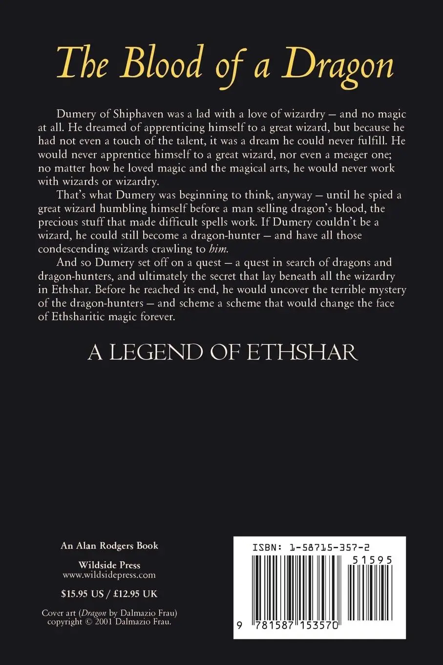 Rückseite: 9781587153570 | The Blood of a Dragon | Lawrence Watt-Evans | Taschenbuch | Englisch
