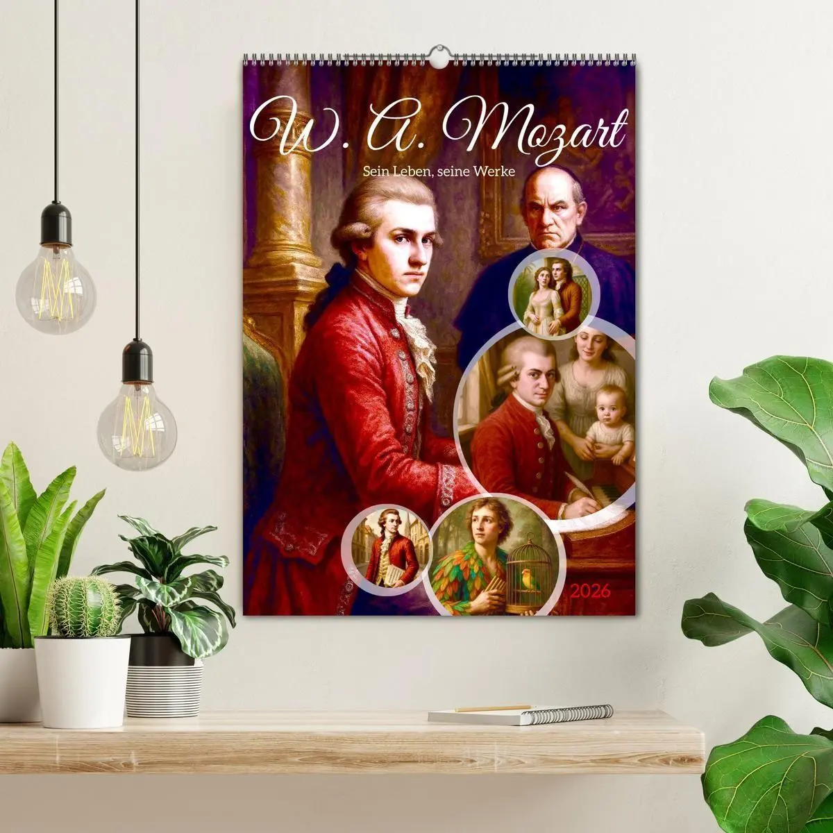 Bild: 9783516663570 | Wolfgang Amadeus Mozart. Sein Leben, seine Werke (Wandkalender 2026...