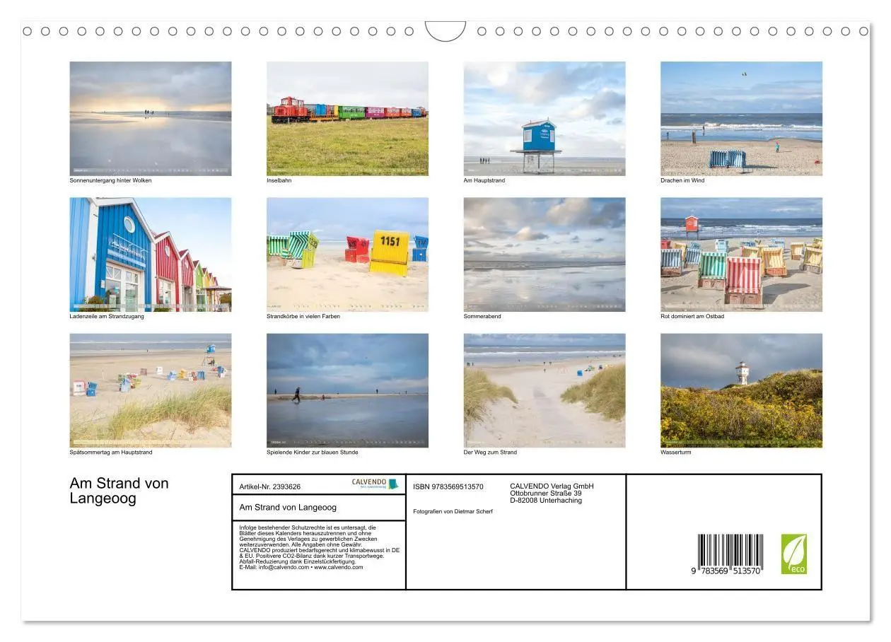 Bild: 9783569513570 | Am Strand von Langeoog (Wandkalender 2027 DIN A3 quer), CALVENDO...