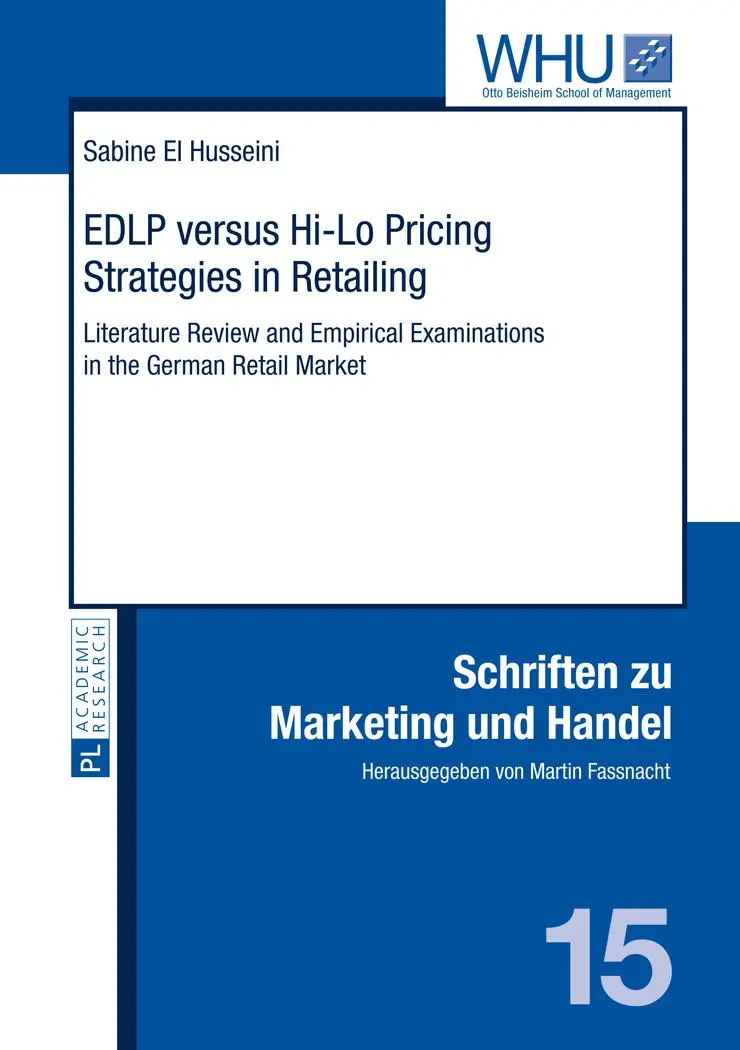 Cover: 9783631643570 | EDLP versus Hi-Lo Pricing Strategies in Retailing | Sabine El Husseini
