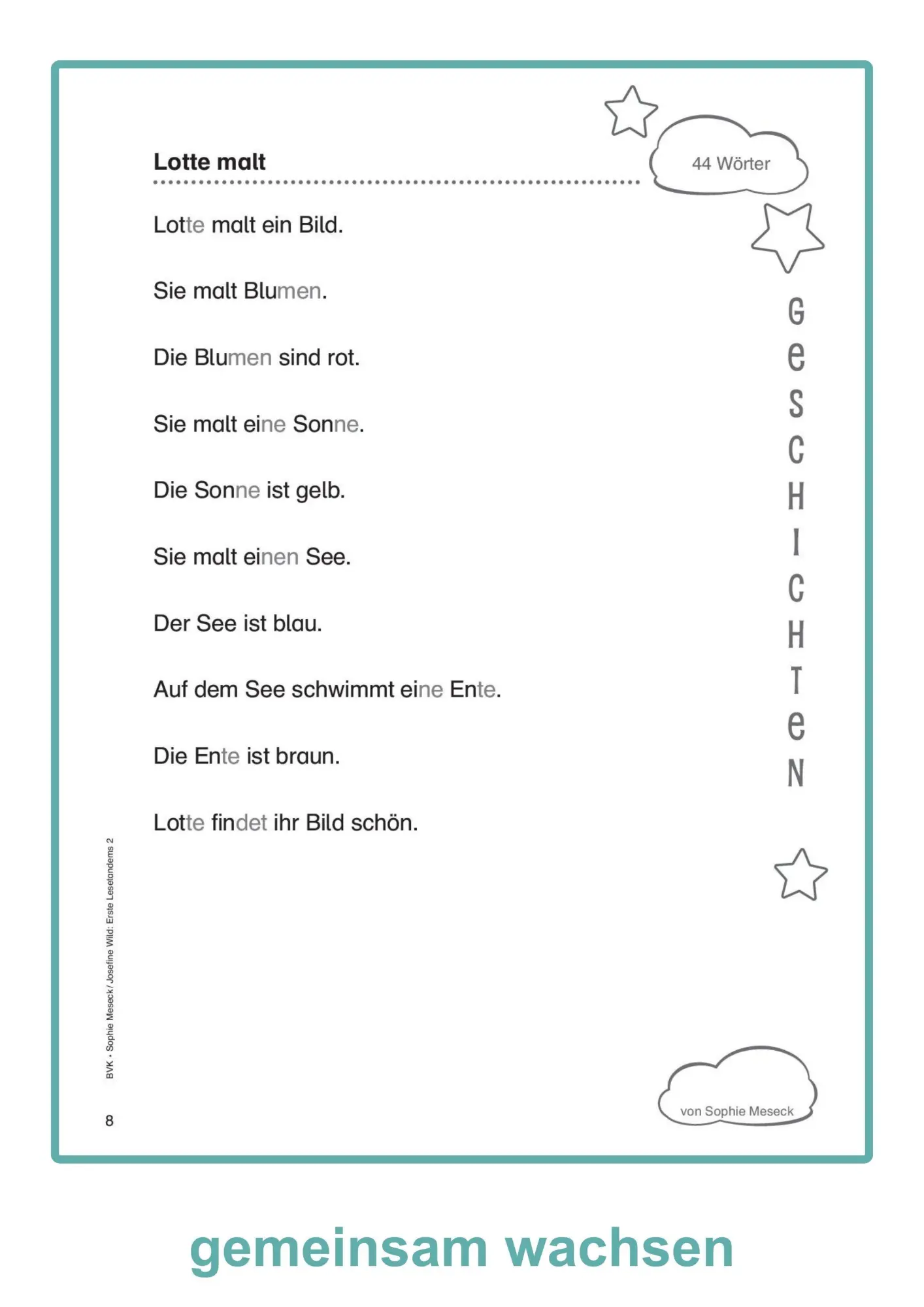 Bild: 9783965203570 | Erste Lesetandems Einfache Texte | Sophie Meseck (u. a.) | Broschüre
