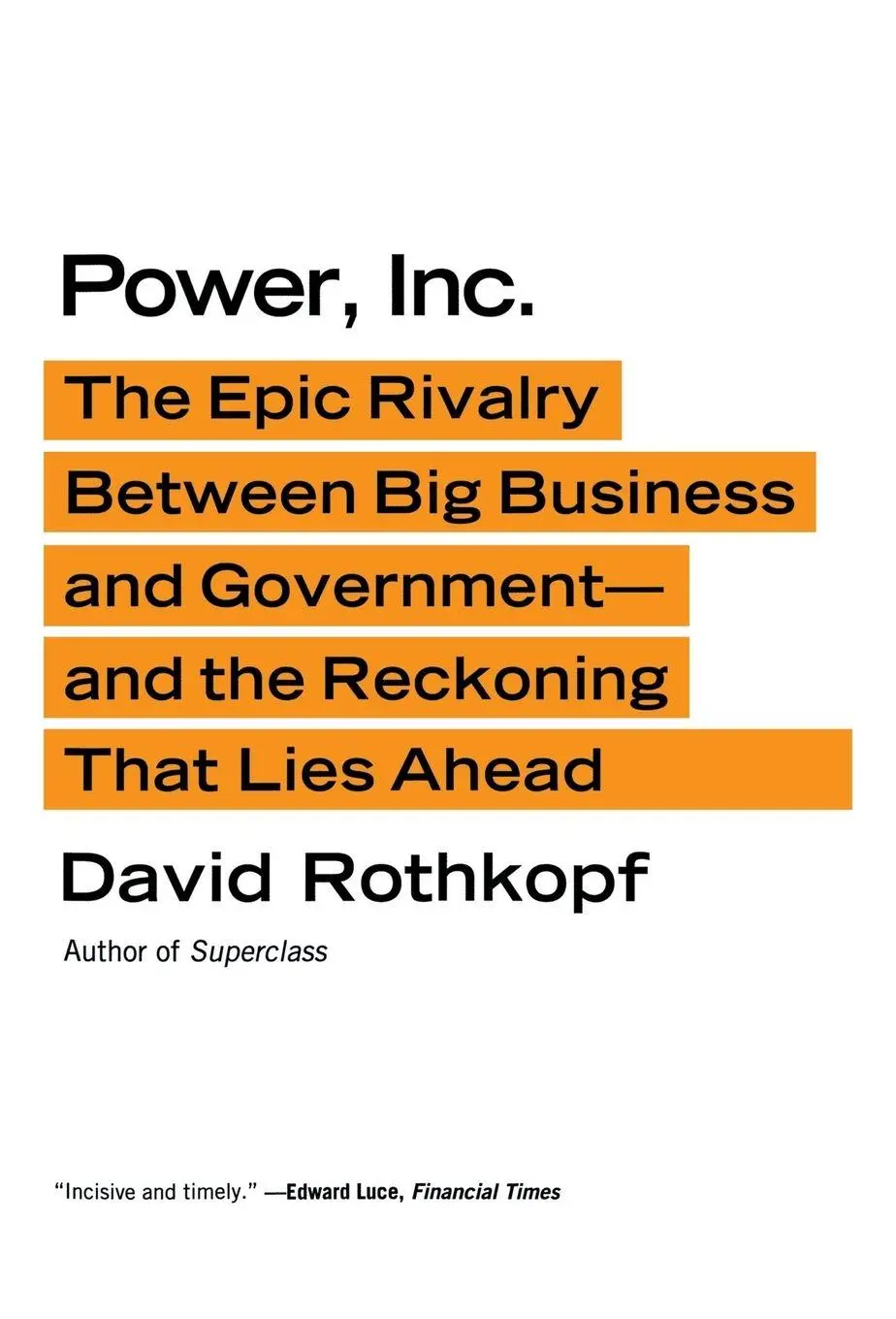 Cover: 9780374533670 | Power, Inc. | David Rothkopf | Taschenbuch | Kartoniert / Broschiert