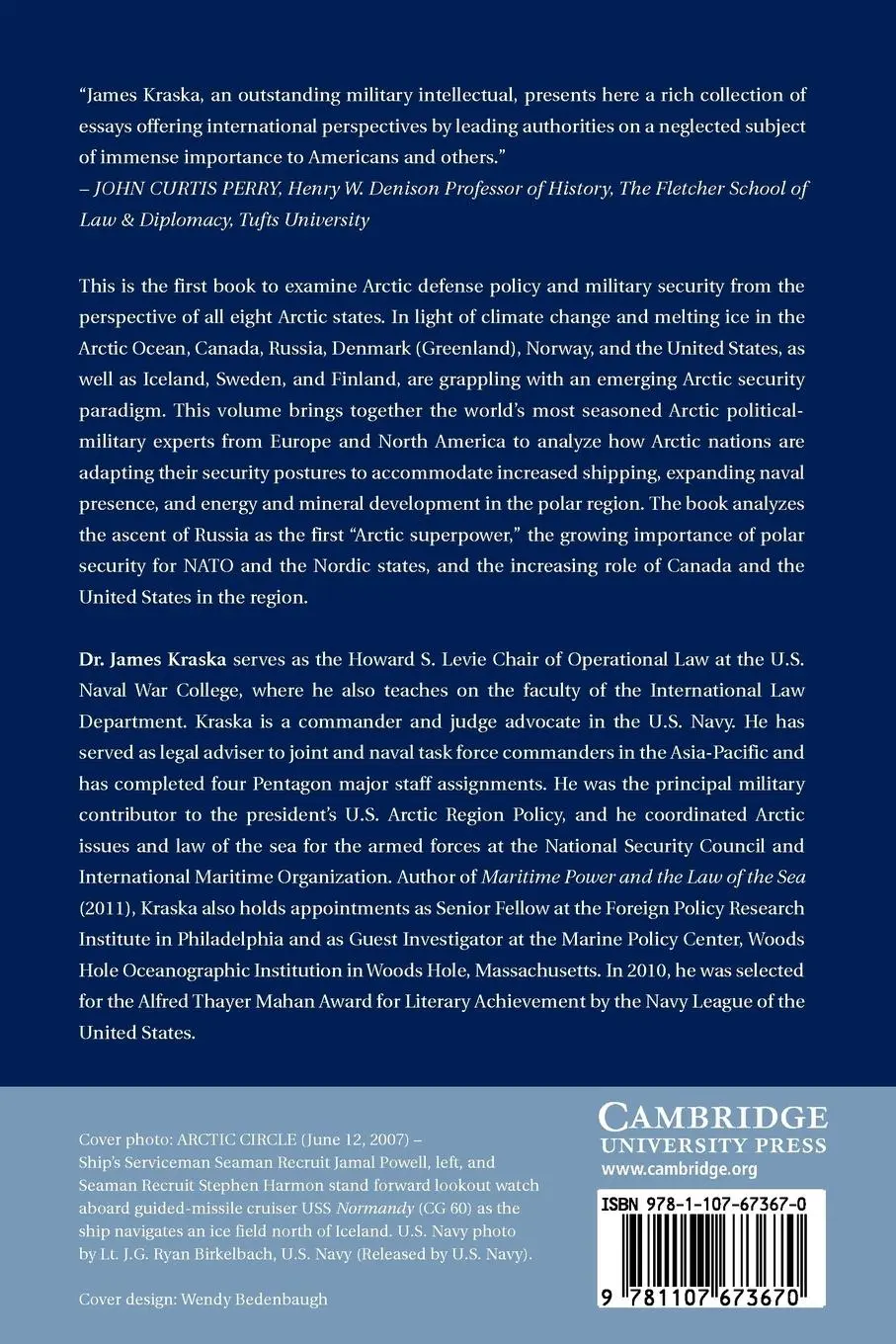 Rückseite: 9781107673670 | Arctic Security in an Age of Climate Change | James Kraska | Buch