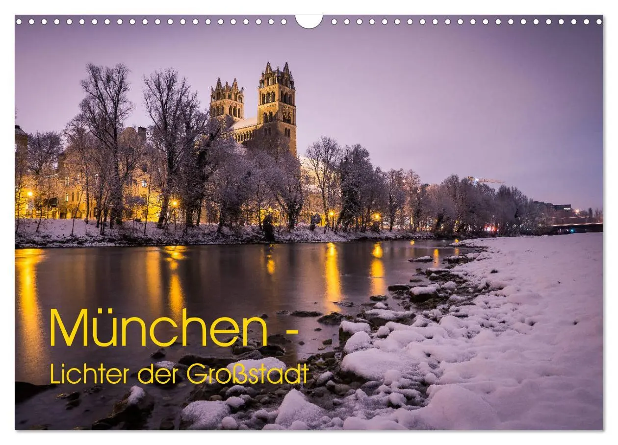 Cover: 9783457873670 | München - Lichter der Großstadt (Wandkalender 2026 DIN A3 quer),...