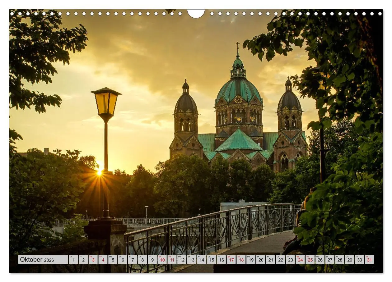 Bild: 9783457873670 | München - Lichter der Großstadt (Wandkalender 2026 DIN A3 quer),...