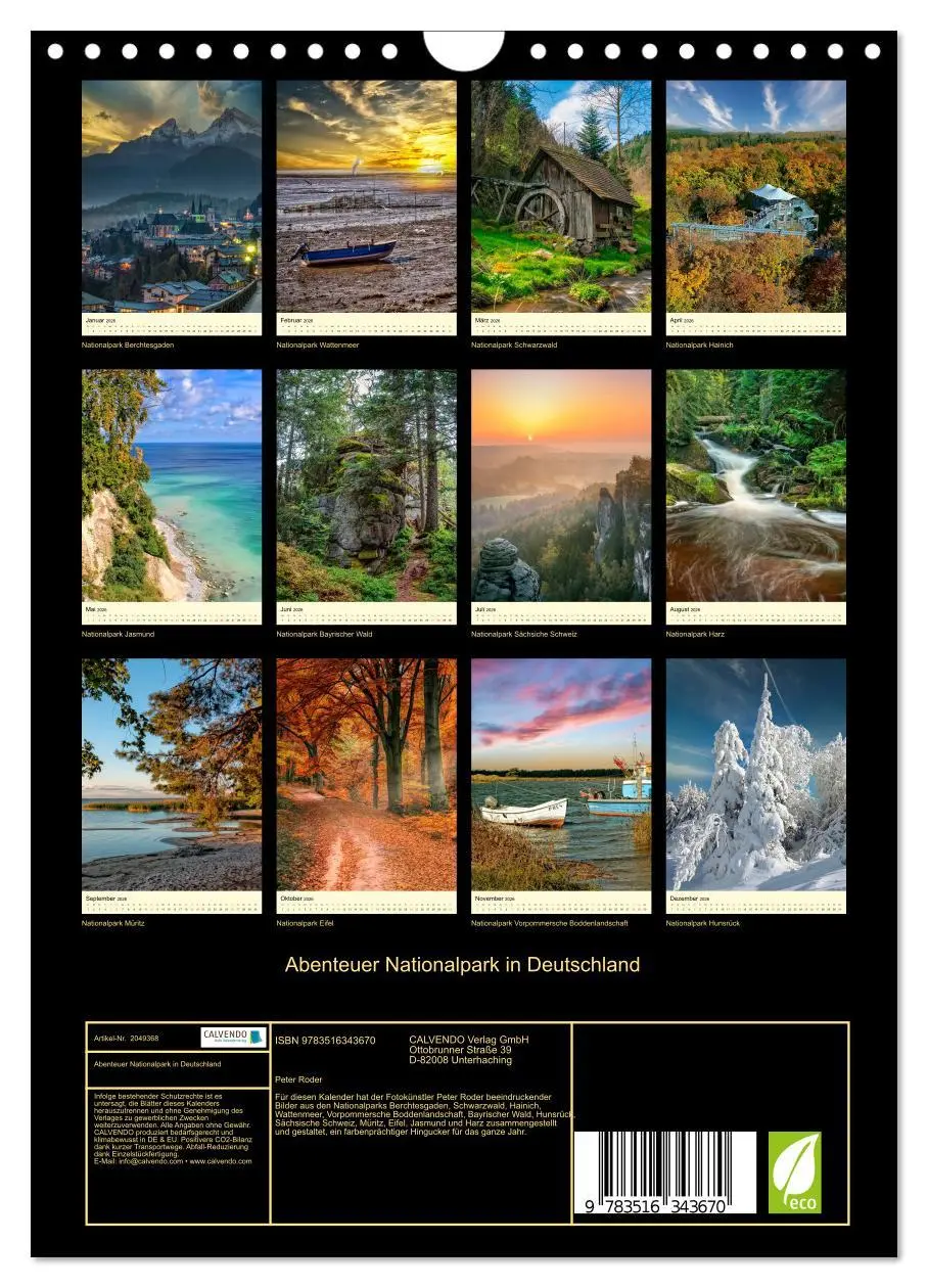 Bild: 9783516343670 | Abenteuer Nationalpark in Deutschland (Wandkalender 2026 DIN A4...