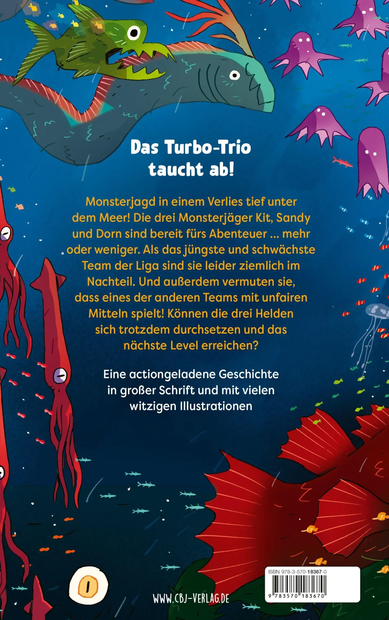 Bild: 9783570183670 | Monsterjäger - Level 3: Meereskampf | Kieran Larwood | Buch | 240 S.
