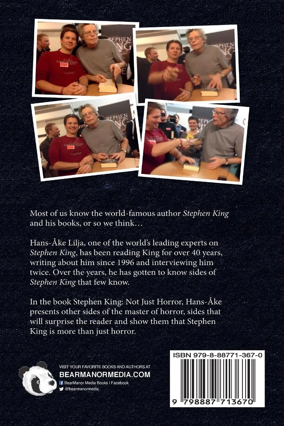 Rückseite: 9798887713670 | Stephen King | Not Just Horror | Hans-Åke Lilja | Taschenbuch | 2023