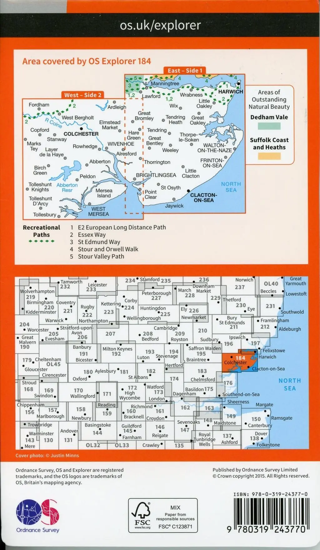 Bild: 9780319243770 | Colchester | Ordnance Survey | (Land-)Karte | Karte/Landkarte | 2015