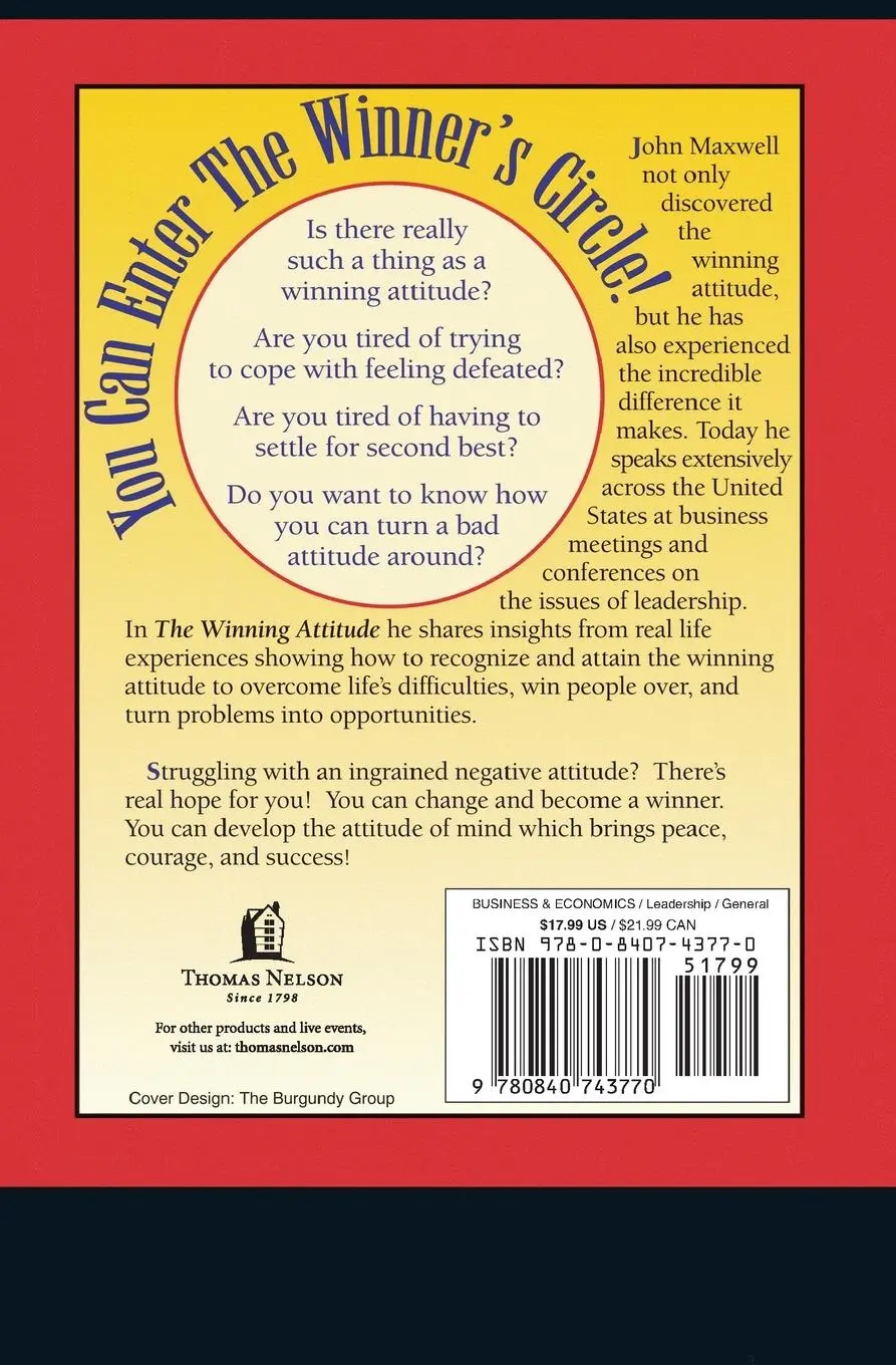 Rückseite: 9780840743770 | The Winning Attitude | Your Key to Personal Success | John C. Maxwell